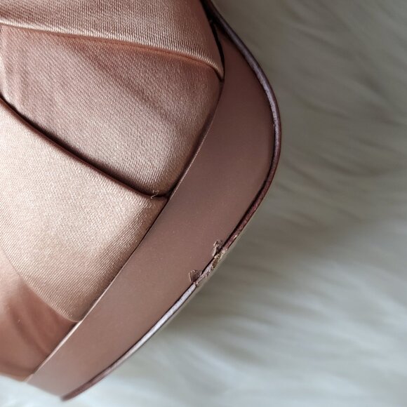 BCBGMAXAZRIA Pink Satin Peep Toe Pumps SZ 8.5 - Picture 13 of 14